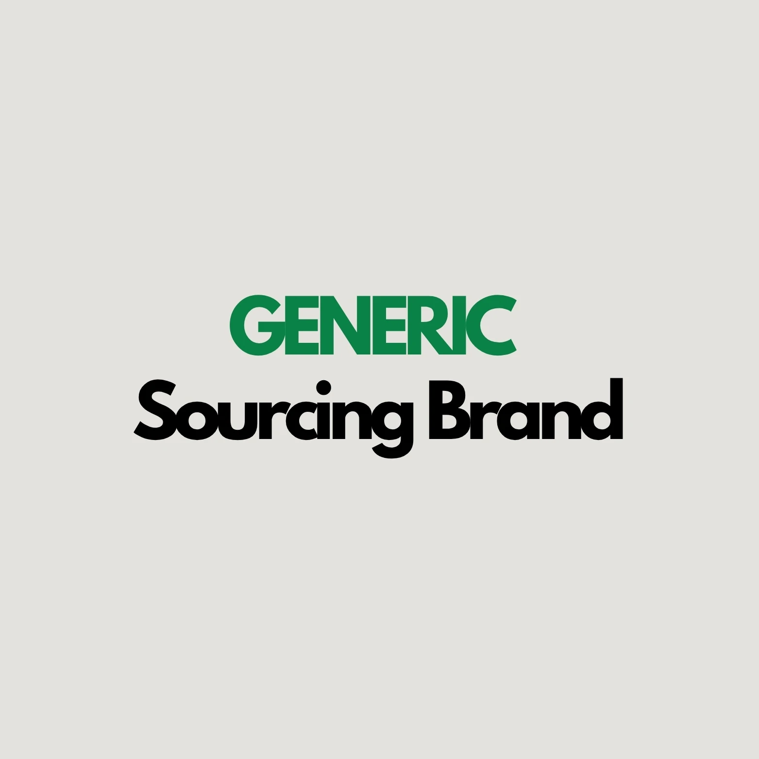 জেনেরিক সোর্সিং ব্র্যান্ড